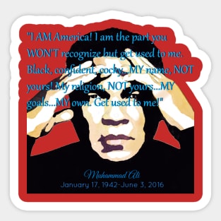 REMEMBER THE CHAMP: Muhammad Ali Sticker